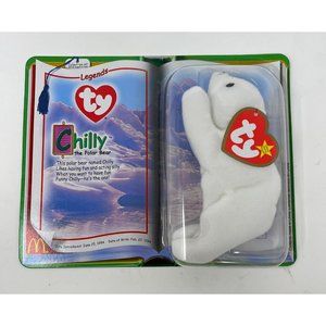 CHILLY The POLAR BEAR Ty BEANIE BABY MINI McDonald's™ TAG‎ ERRORS 1999